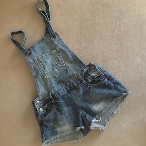 🛑Traded🛑Denim Overall Shorts